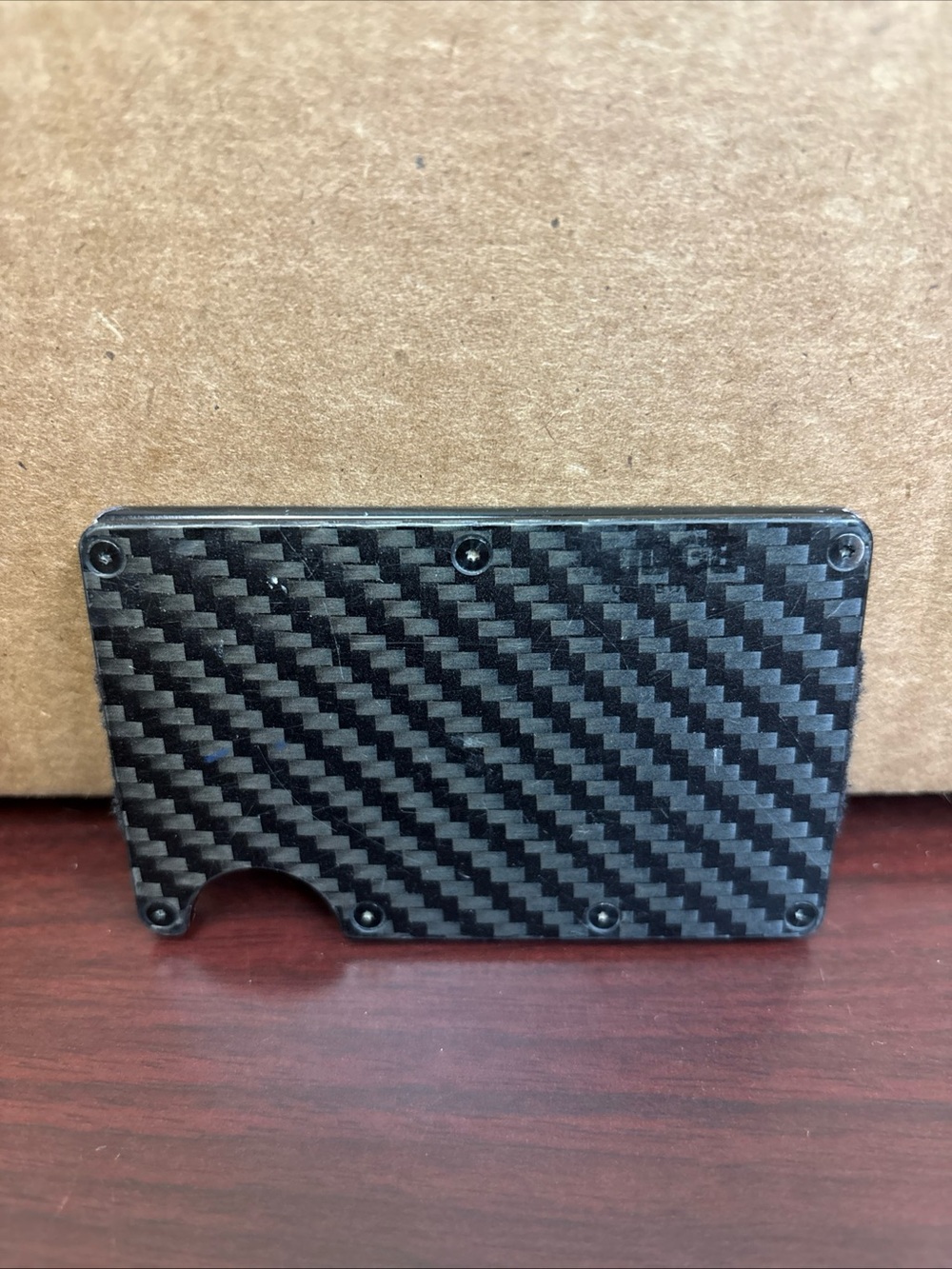 The Ridge RFID Blocking Wallet with Cash Strap - Carbon Fibre